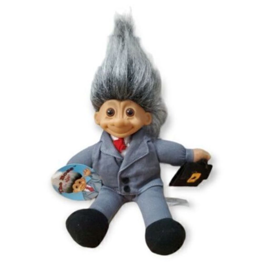 Vintage Troll Doll 6" The Boss Russ Plush Soft Body with tags